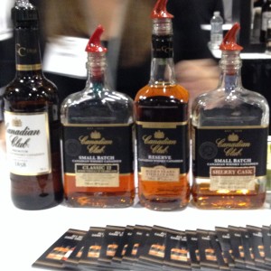 Canadian Club has an impressive line up: with the Standard Canadian Club, Small Batch 12 Year Old, Reserve Aged 9 Year Old and a very tasting Small Batch Sherry Cask.